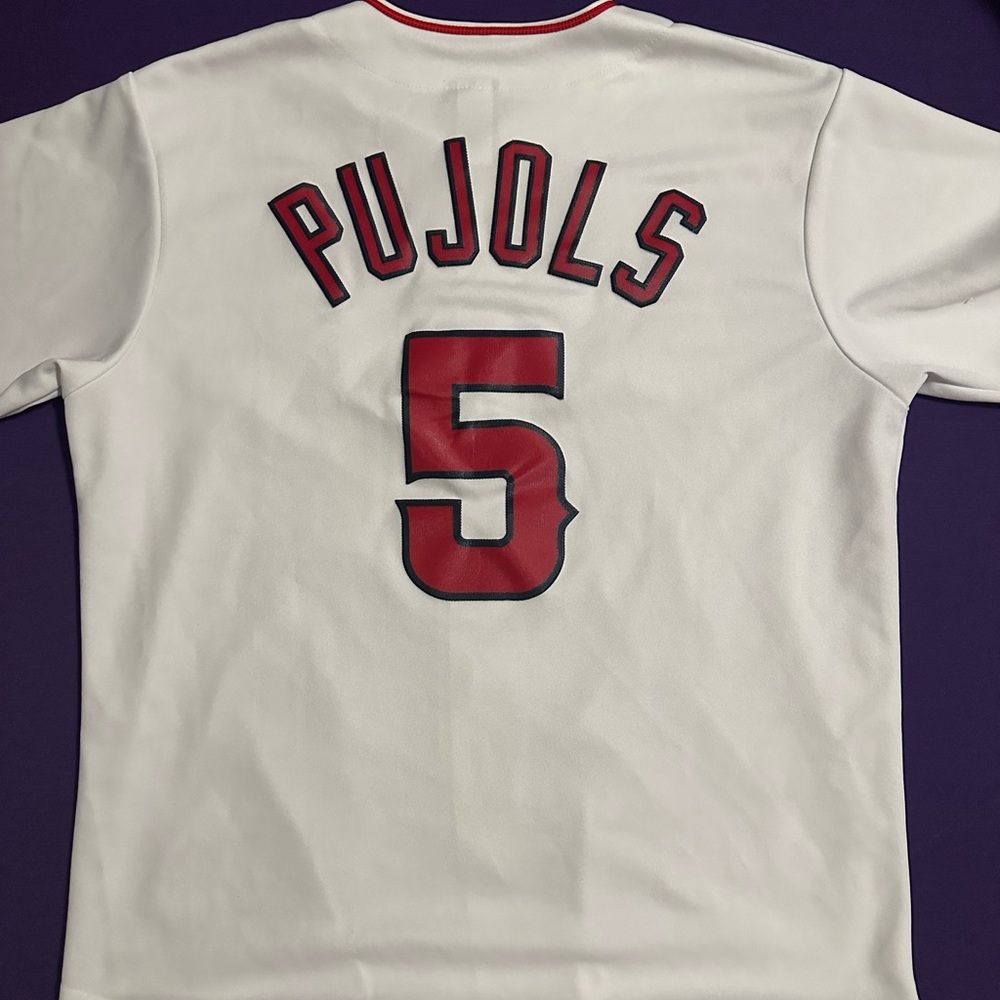 White Albert Pujols Angels Jersey